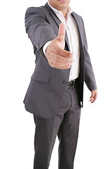 Image showing This is an image of business man offering a handshake. Success c