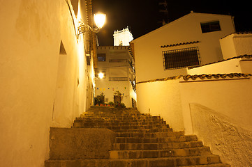 Image showing White village street