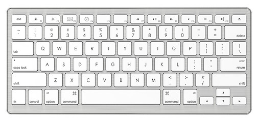 Image showing Modern Computer Keyboard