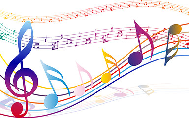 Image showing Multicolour  musical 