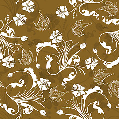 Image showing seamless floral pattern