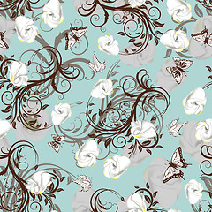 Image showing seamless floral pattern