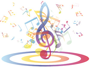 Image showing Multicolour  musical 