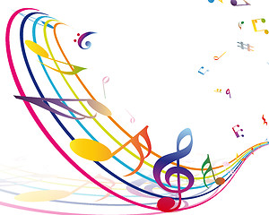 Image showing Multicolour  musical 