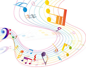 Image showing Multicolour  musical 