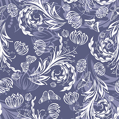 Image showing seamless floral pattern