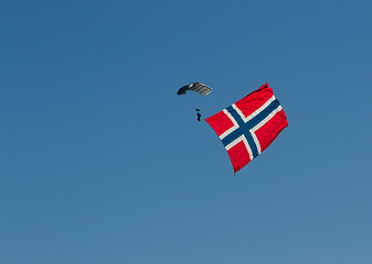 Image showing Parachute jumper