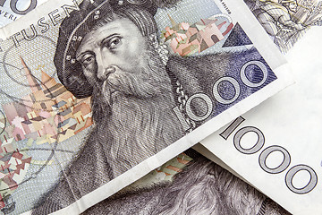 Image showing Swedish currency -1000 Kronor