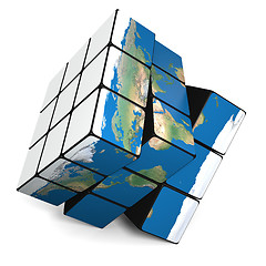 Image showing Earth cube