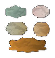 Image showing Collection of various crumpled pieces of paper