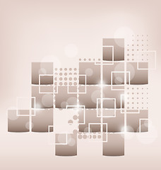 Image showing Abstract creative background with squares