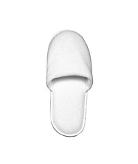 Image showing White casual home slipper on white background