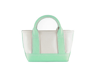 Image showing Woman accessory - stylish bag on white