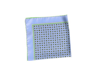 Image showing Blue and green handkerchief isolated on white