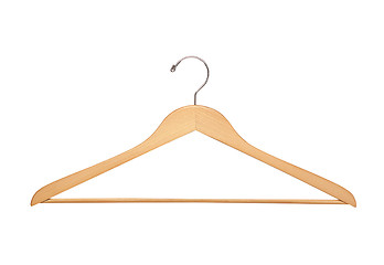 Image showing Coat hanger isolated over white background
