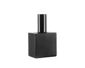 Image showing Black perfume bottle