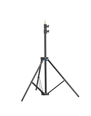 Image showing Black tripod isolated on white