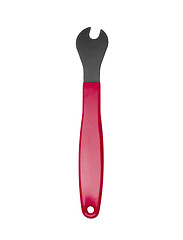 Image showing Red wrench isolated on white