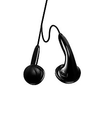 Image showing Earphones on a white background