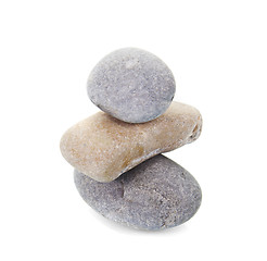 Image showing Stack of stones isolated