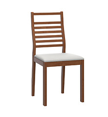 Image showing modern wooden chair