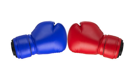 Image showing Boxing gloves close up