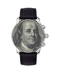 Image showing time is money