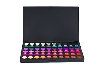 Image showing Make-up colorful eyeshadow palette