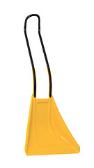 Image showing yellow plastic scoop isolated