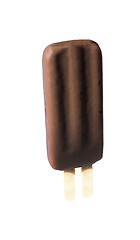 Image showing Chocolate dip ice cream isolated on white background