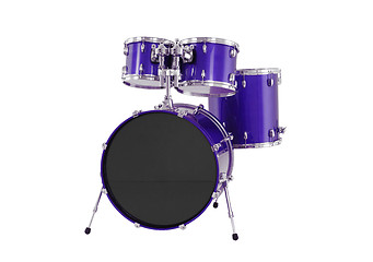 Image showing drums isolated with clipping path