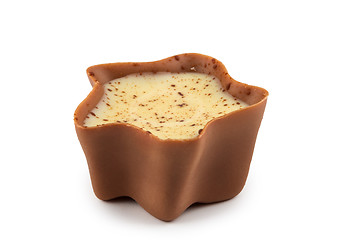 Image showing Chocolate sweet on a white background