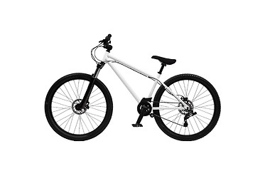 Image showing Bicycle on a white background