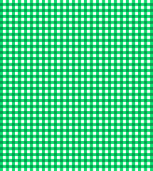 Image showing Green vector checkered picnic tablecloth