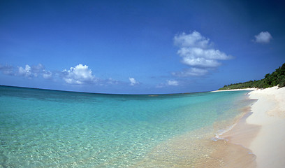 Image showing beach and tropical sea