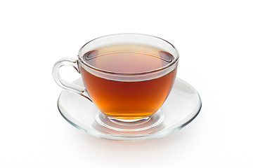 Image showing tea in cup isolated on white background