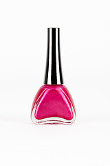 Image showing Isolated Pink Nail Polish