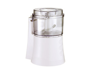 Image showing Empty electric blender on white background