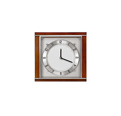 Image showing Vintage clock isolated on white background