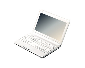 Image showing Laptop isolated on white