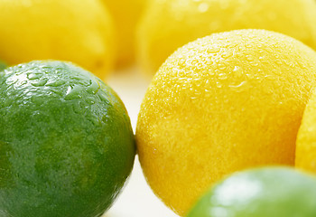 Image showing Orange, limes and lemon citrus fruits