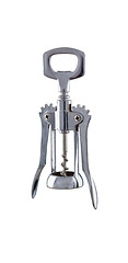 Image showing Cork screw on white background