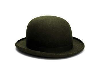 Image showing Vintage bowler hat isolated on white