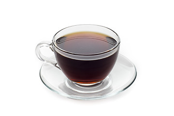 Image showing Cup of black tea