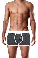 Image showing Male sexy underwear model in black underpants