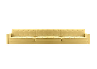 Image showing yellow sofa