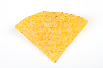 Image showing Nacho chip isolated on white background