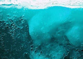 Image showing ice and water close up background