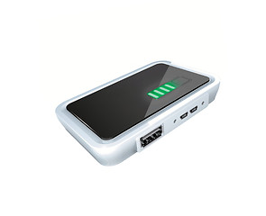 Image showing mini portable hdd on white background