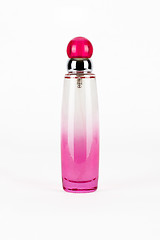 Image showing Pink parfume bottle isolated